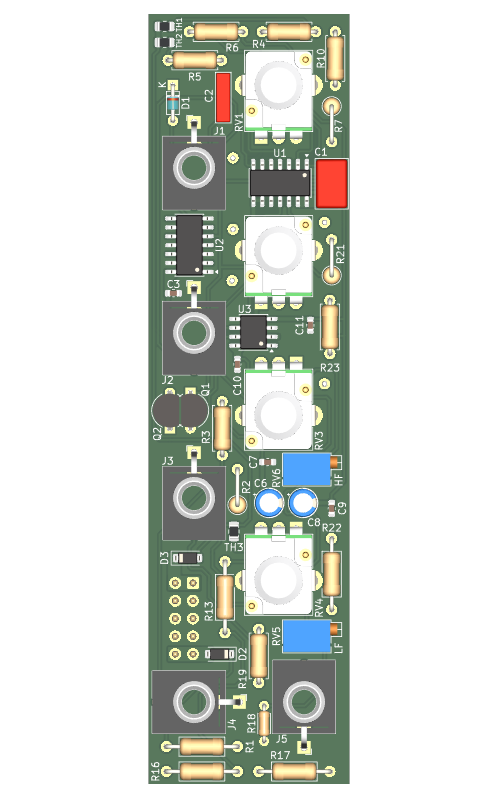 OSC 1.1, Placa, vista de cima